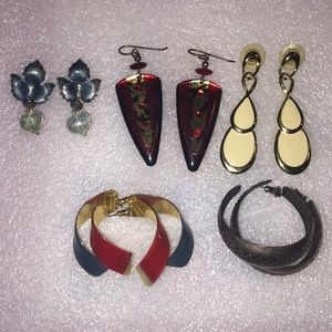 Bundle  five pair earrings